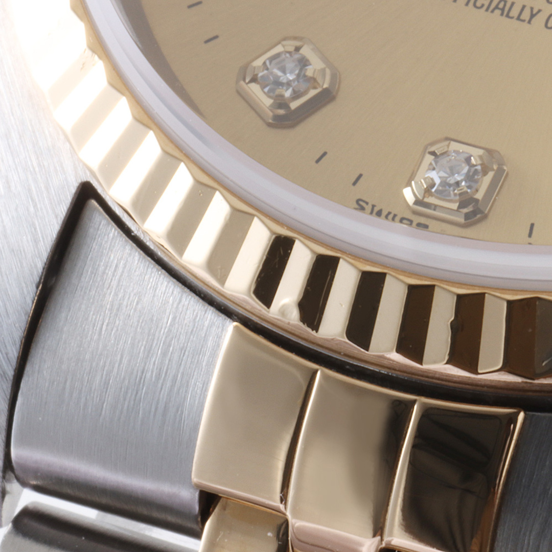 ROLEX(ロレックス)のロレックス デイトジャスト 10Pダイヤ 16233G シャンパン P番 メンズ 中古 腕時計 メンズの時計(腕時計(アナログ))の商品写真