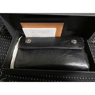 クロムハーツ(Chrome Hearts)の美品 ChromeHearts クロムハーツ ウォレット ウェーブ 財布(長財布)