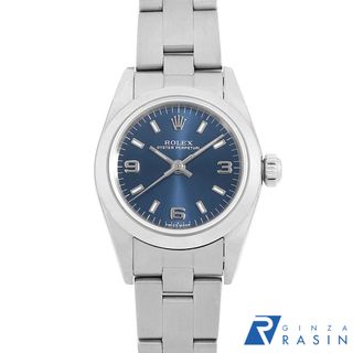 ロレックス(ROLEX)のロレックス オイスターパーペチュアル 76080 ブルー 369ホワイトバー A番 レディース 中古 腕時計(腕時計)