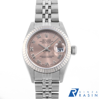 ロレックス(ROLEX)のロレックス デイトジャスト　 79174 ピンク ローマ F番 レディース 中古 腕時計(腕時計)