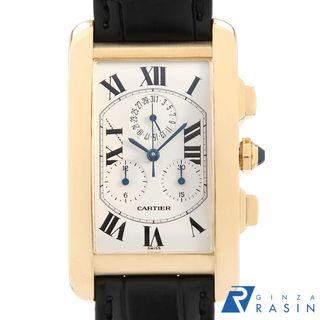 カルティエ(Cartier)のカルティエ タンクアメリカン クロノリフレックス LM　 W2601156 メンズ 中古 腕時計(腕時計(アナログ))