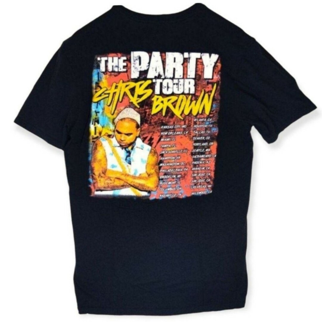 【希少】クリス・ブラウン　ツアー　Tシャツ　両面プリント　hiphop rap メンズのトップス(Tシャツ/カットソー(半袖/袖なし))の商品写真