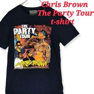 【希少】クリス・ブラウン　ツアー　Tシャツ　両面プリント　hiphop rap(Tシャツ/カットソー(半袖/袖なし))