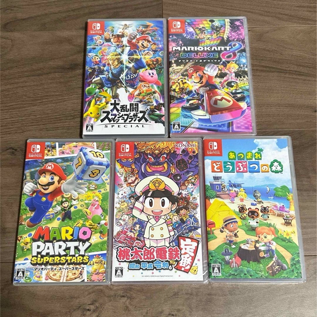 Nintendo Switch ソフト5本 新品未開封の通販 by ただっち's Nintendo Switch ソフト5本 新品未開封の通販 by ただっち's