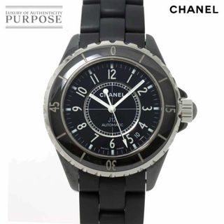 CHANEL - シャネル CHANEL J12 38mm メンズ 腕時計 H0684 ブラック セラミック デイト オートマ 自動巻き ウォッチ