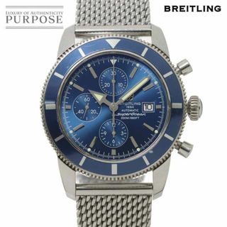 ブライトリング(BREITLING)のブライトリング BREITLING スーパーオーシャン クロノグラフ A13320 メンズ 腕時計 デイト ブルー オートマ 自動巻き Superocean VLP 90231506(腕時計(アナログ))