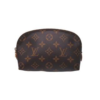 ルイヴィトン(LOUIS VUITTON)のLOUIS VUITTON ルイヴィトン コスメティック ポシェット 化粧ポーチ モノグラム M47515 ブラウン ゴールド金具 美品 中古 62255(ポーチ)