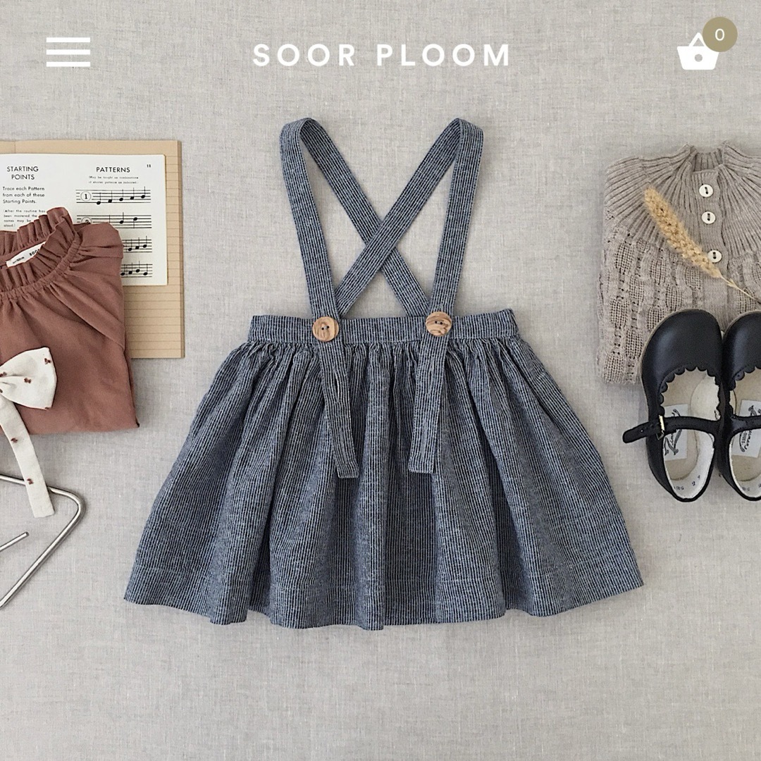 SOOR PLOOM(ソーアプルーム)のsoor ploom mavis Skirt  5y キッズ/ベビー/マタニティのキッズ服女の子用(90cm~)(スカート)の商品写真