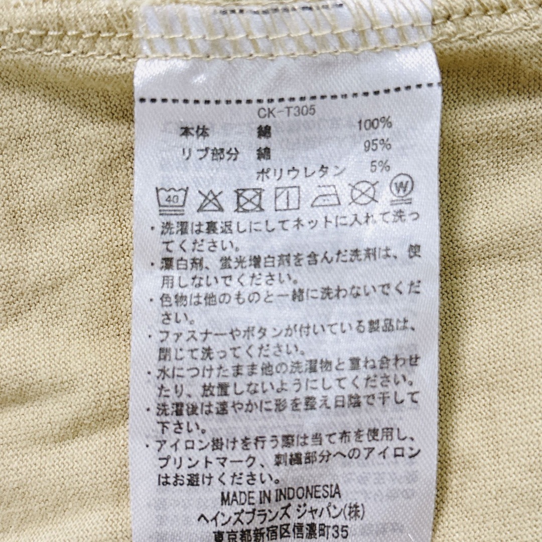 Champion(チャンピオン)のチャンピオン　チュニックワンピース　160cm ベージュ　半袖　綿100% キッズ/ベビー/マタニティのキッズ服女の子用(90cm~)(ワンピース)の商品写真