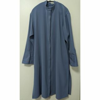 アメリヴィンテージ(Ameri VINTAGE)のAmeri Vintage SOPHISTICATED LONG SHIRT 青(ロングワンピース/マキシワンピース)