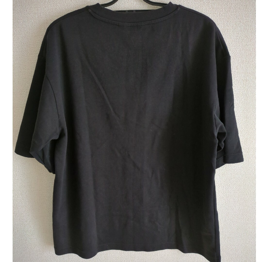 UNIQLO(ユニクロ)のUNIQLO　AIRism 黒Tシャツ メンズのトップス(Tシャツ/カットソー(半袖/袖なし))の商品写真