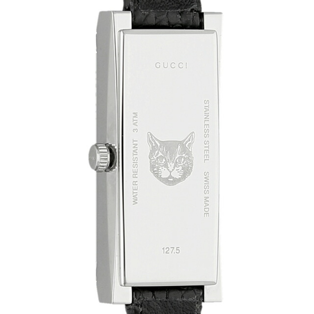 Gucci(グッチ)の【新品】グッチ GUCCI 腕時計 レディース YA127514 Gフレーム クオーツ シルバーxブラック アナログ表示 レディースのファッション小物(腕時計)の商品写真