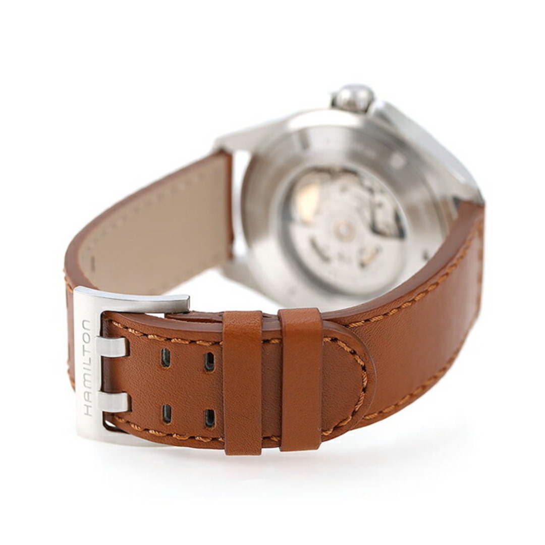 Hamilton(ハミルトン)の【新品】ハミルトン HAMILTON 腕時計 メンズ H64635550 カーキ アビエーション カーキ パイロット デイデイト オートマティック 自動巻き シルバーxブラウン アナログ表示 メンズの時計(腕時計(アナログ))の商品写真