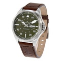 【新品】ハミルトン HAMILTON 腕時計 メンズ H64635560 カーキ アビエーション カーキ パイロット デイデイト オートマティック 自動巻き グリーンxブラウン アナログ表示