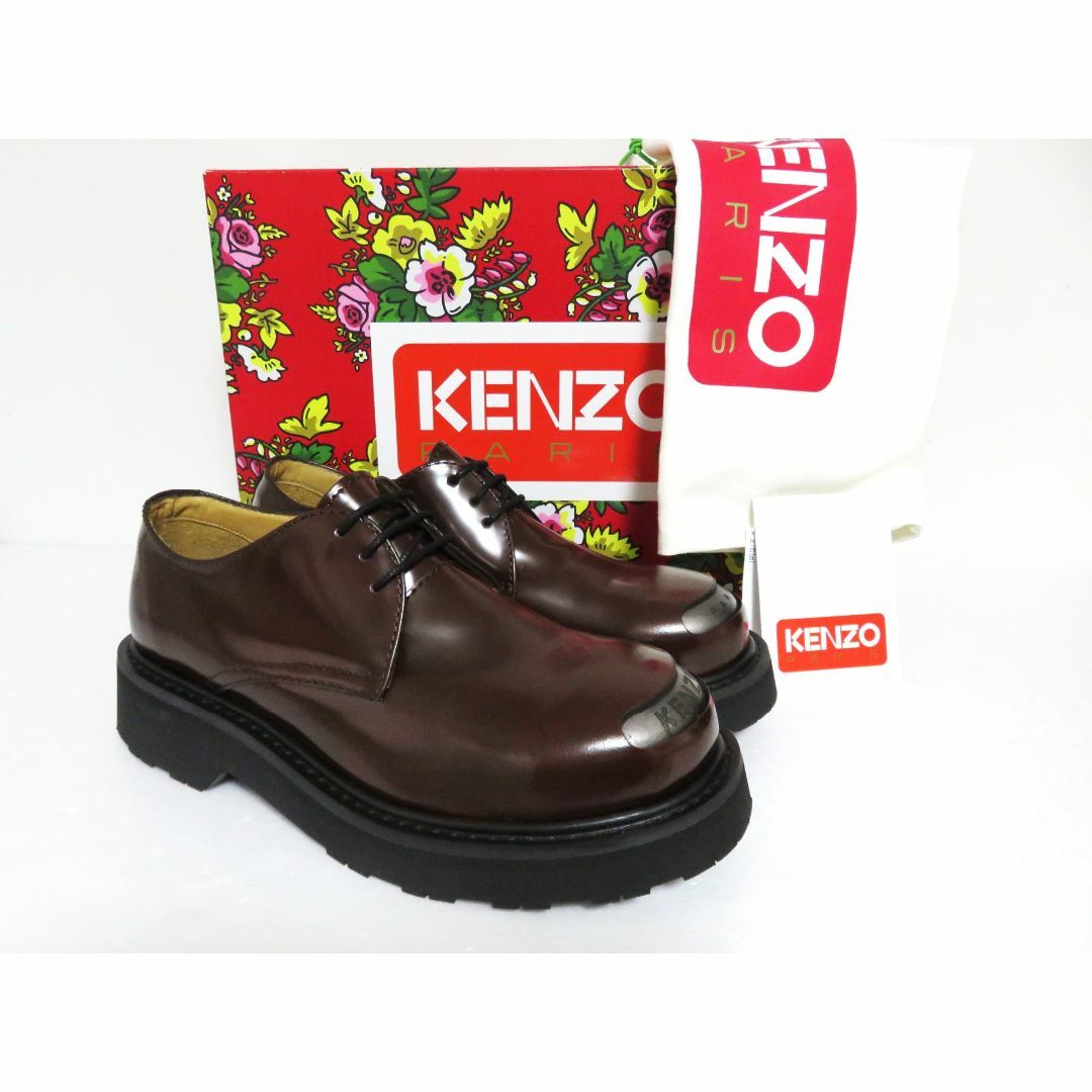 KENZO(ケンゾー)の定価10万 新品 KENZO PARIS SMILE DERBIES 39 メンズの靴/シューズ(その他)の商品写真