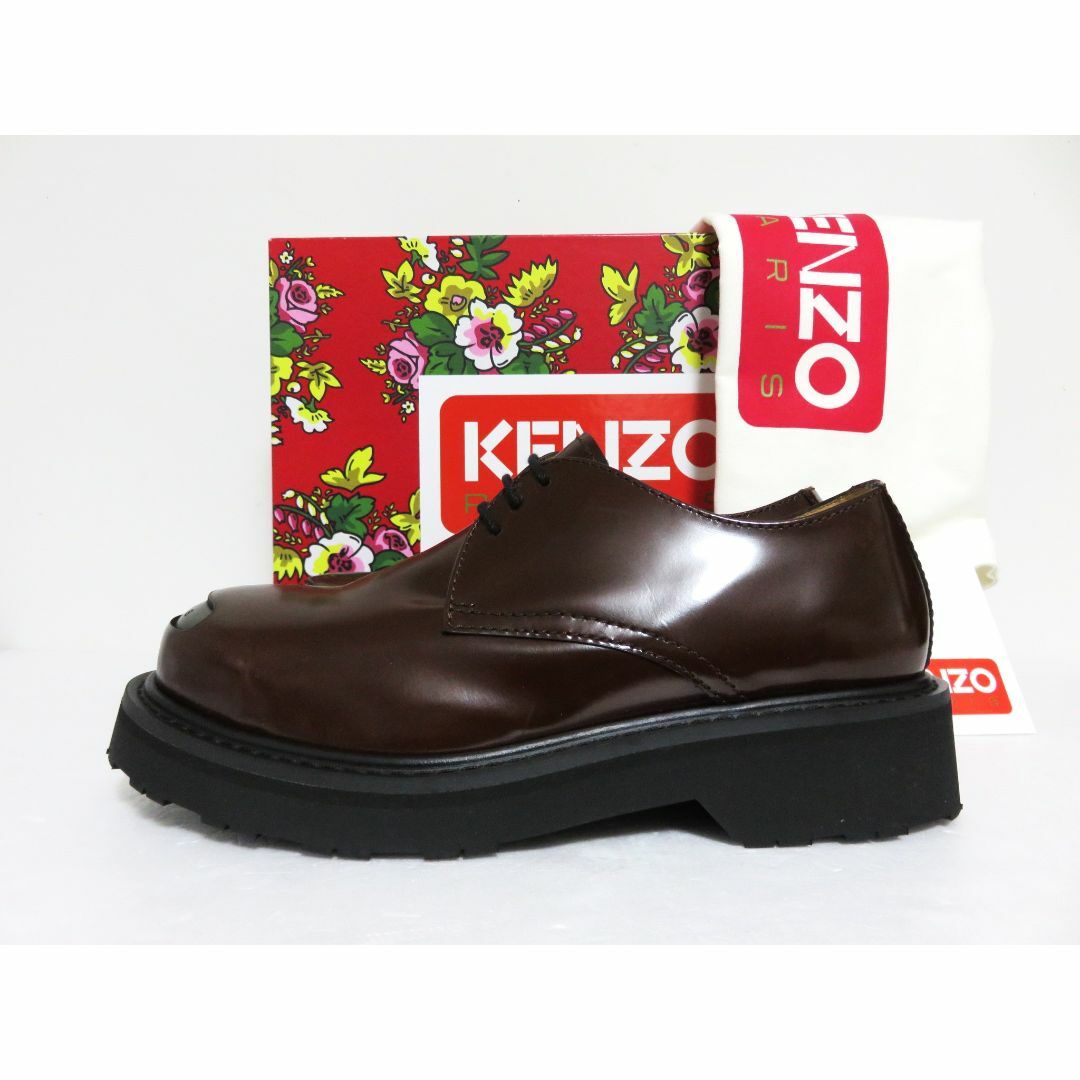 KENZO(ケンゾー)の定価10万 新品 KENZO PARIS SMILE DERBIES 39 メンズの靴/シューズ(その他)の商品写真