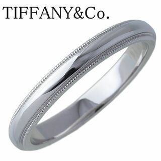 ティファニー(Tiffany & Co.)のティファニー ミルグレイン リング トゥギャザー 19号弱 幅3.0mm PT950 新品仕上げ済 TIFFANY【16677】(リング(指輪))