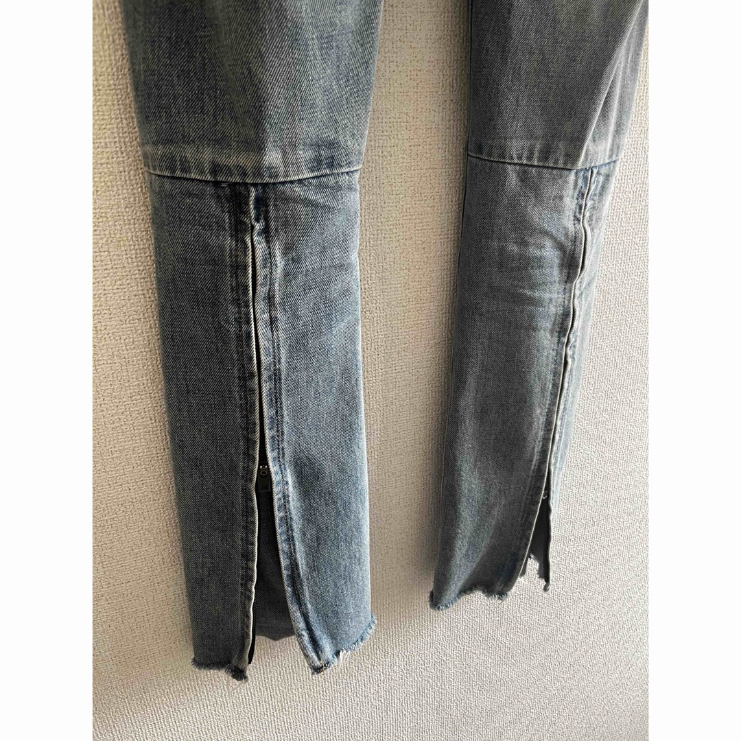 6 (ROKU)(ロク)のPERVERZE / Back Knee Zip Denim レディースのパンツ(デニム/ジーンズ)の商品写真