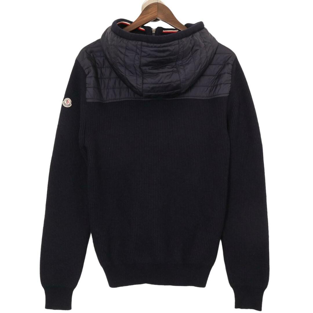 MONCLER(モンクレール)のモンクレール 16年 国内正規 ネイビー TRICOT CARDIGAN フードカーディガン L メンズのトップス(カーディガン)の商品写真