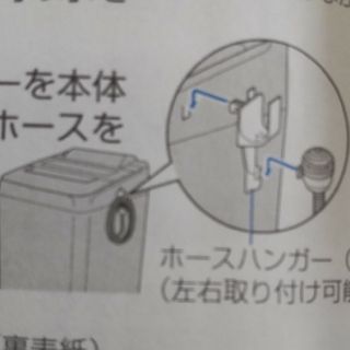 パナソニック(Panasonic)の洗濯機 風呂給水ホースハンガー    未使用品    パナソニック製(洗濯機)