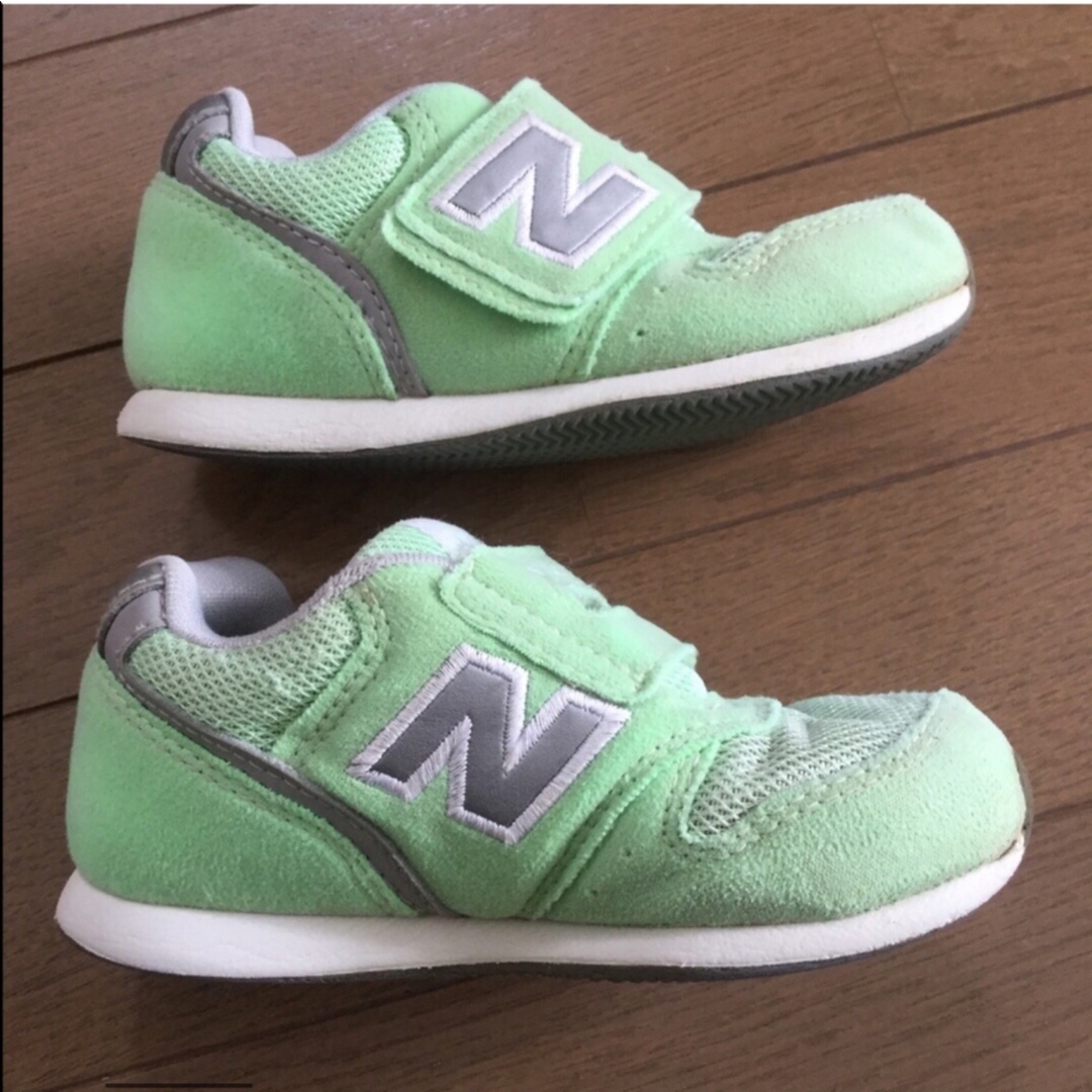 New Balance(ニューバランス)のニューバランス　スニーカー　996    15.5㎝　ミントグリーン キッズ/ベビー/マタニティのキッズ靴/シューズ(15cm~)(スニーカー)の商品写真