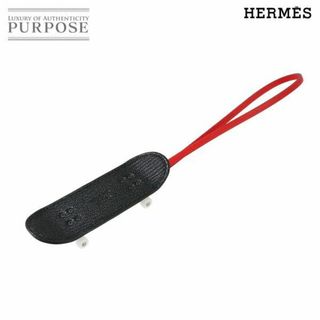 エルメス(Hermes)の未使用 展示品 エルメス HERMES フィンガー スケートボード バッグ チャーム シェーブルミゾル スイフト ブラック マルチカラー VLP 90229621(その他)