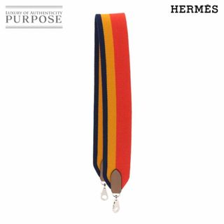 エルメス(Hermes)の未使用 展示品 エルメス HERMES ロカバール ショルダー ストラップ キャンバス レザー マルチカラー シルバー 金具 VLP 90231868(その他)