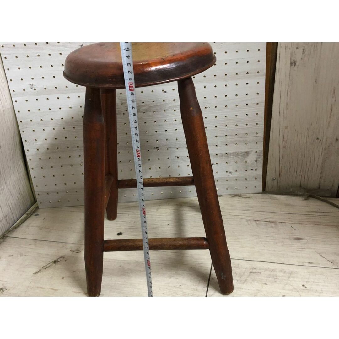 3-△丸椅子 木製 スツール 丸型 昭和レトロ ヴィンテージ 3-△丸椅子 木製 スツール 丸型 昭和レトロ ヴィンテージ