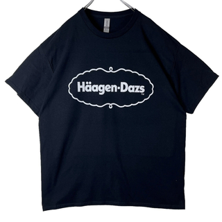 XXLアイスクリーム Haagen Dazsブラック ハーゲンダッツ Tシャツ(Tシャツ/カットソー(半袖/袖なし))
