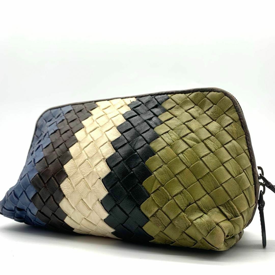 Bottega Veneta(ボッテガヴェネタ)の希少デザイン ボッテガヴェネタ イントレチャート ポーチ カラフル レディースのバッグ(その他)の商品写真