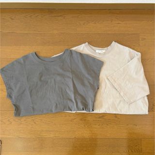 ユニクロ(UNIQLO)の美品 くすみカラー Tシャツセット(Tシャツ(半袖/袖なし))