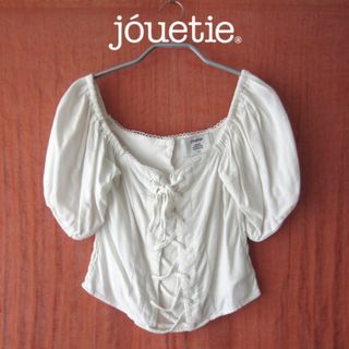 美品　jouetie／ジュエティ★　パフスリーブ ショート丈カットソー