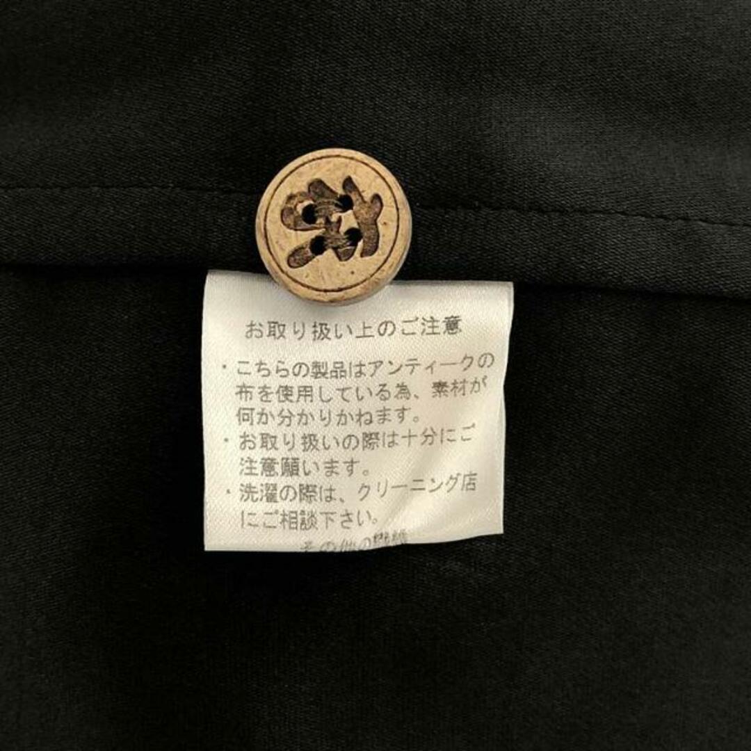 AUSTERE JAPAN KOROMO / オスティアジャパン衣 | ボタニカル柄 ジャガード プリント オープンカラー アロハシャツ | M | ブラック | メンズ メンズのトップス(Tシャツ/カットソー(半袖/袖なし))の商品写真