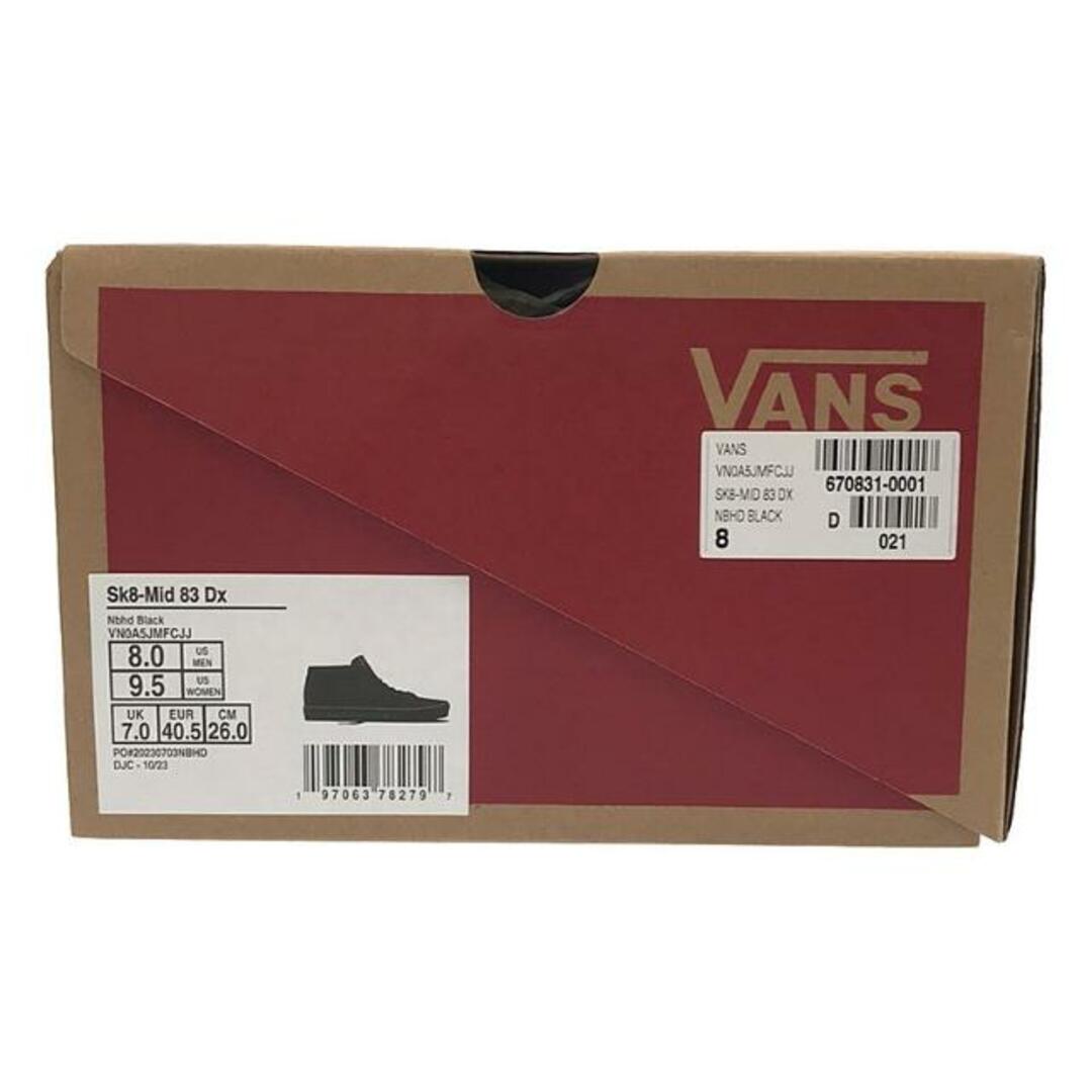 VANS(ヴァンズ)の【新品】  VANS / バンズ | × NEIGHBORHOODSk8-Mid 83 DX スニーカー | 26 | ブラック | メンズ メンズの靴/シューズ(スニーカー)の商品写真