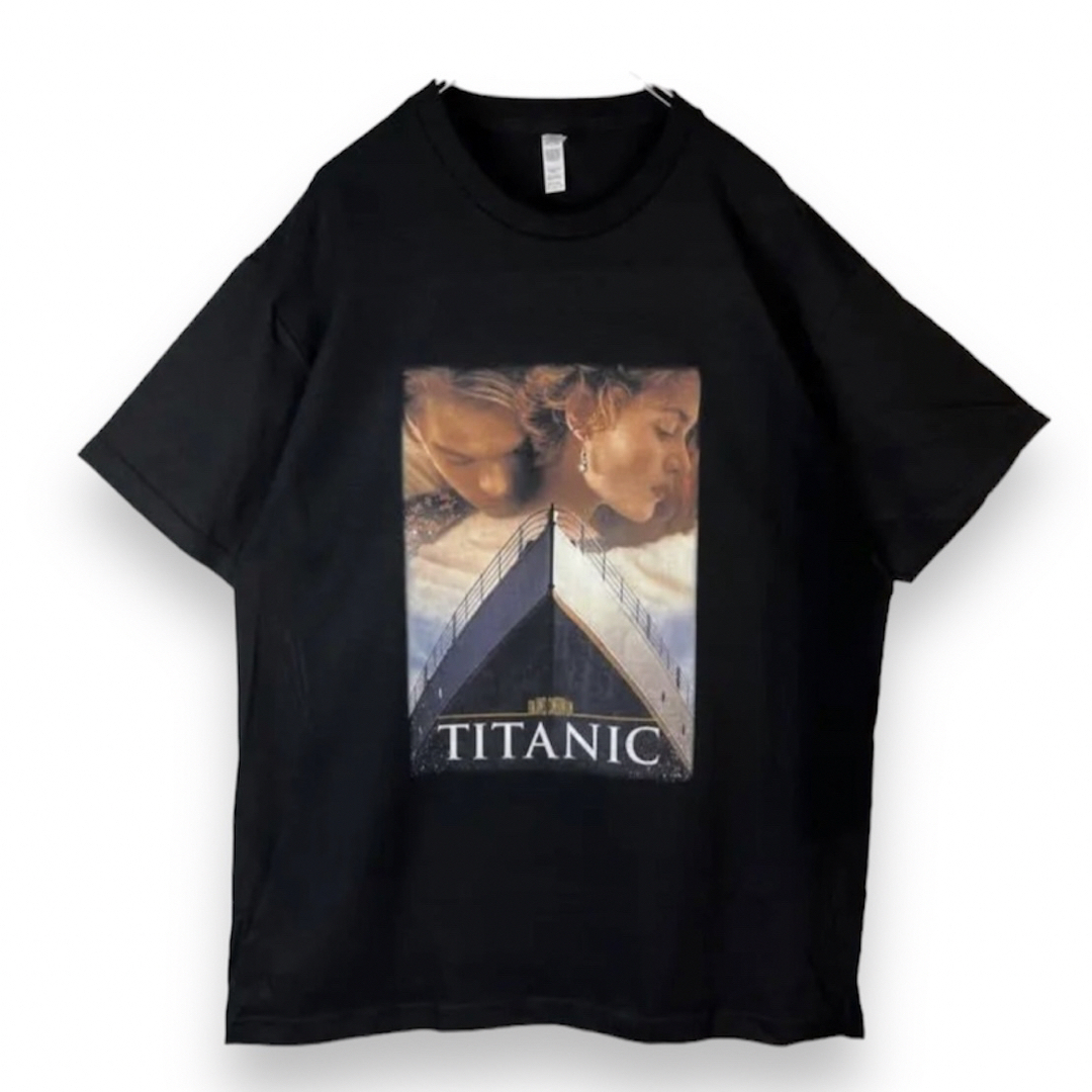 XXLタイタニックTシャツサイズ黒ブラックディカプリオ TITANIC 映画 メンズのトップス(Tシャツ/カットソー(半袖/袖なし))の商品写真