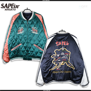 SAPEur サプールREVERSIBLE SOUVENIR大阪限定スカジャンL(スカジャン)