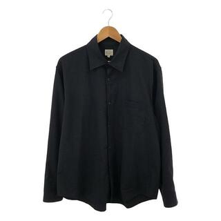 GOLD / ゴールド東洋エンタープライズ | CRAPE TWILL REGULAR COLLAR SHIRT クレープツイル レギュラーカラーシャツ | M | ブラック | メンズ(Tシャツ/カットソー(七分/長袖))