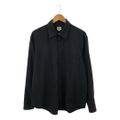 GOLD / ゴールド東洋エンタープライズ | CRAPE TWILL REGULAR COLLAR SHIRT クレープツイル レギュラーカラーシャツ | M | ブラック | メンズ