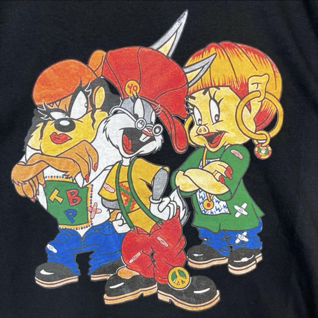 XXLセール TLCルーニーテューンズLOONEY TUNESＴシャツサイズ黒 メンズのトップス(Tシャツ/カットソー(半袖/袖なし))の商品写真