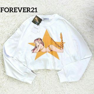 フォーエバートゥエンティーワン(FOREVER 21)のフォーエバー21×うる星やつら　ショートロンT　プリント　新品　タグ付き(トレーナー/スウェット)