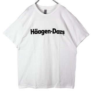 XXLハーゲンダッツTシャツHaagenDazs サイズホワイト アイスクリーム(Tシャツ/カットソー(半袖/袖なし))