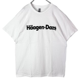 XXLハーゲンダッツTシャツHaagenDazs サイズホワイト アイスクリーム(Tシャツ/カットソー(半袖/袖なし))