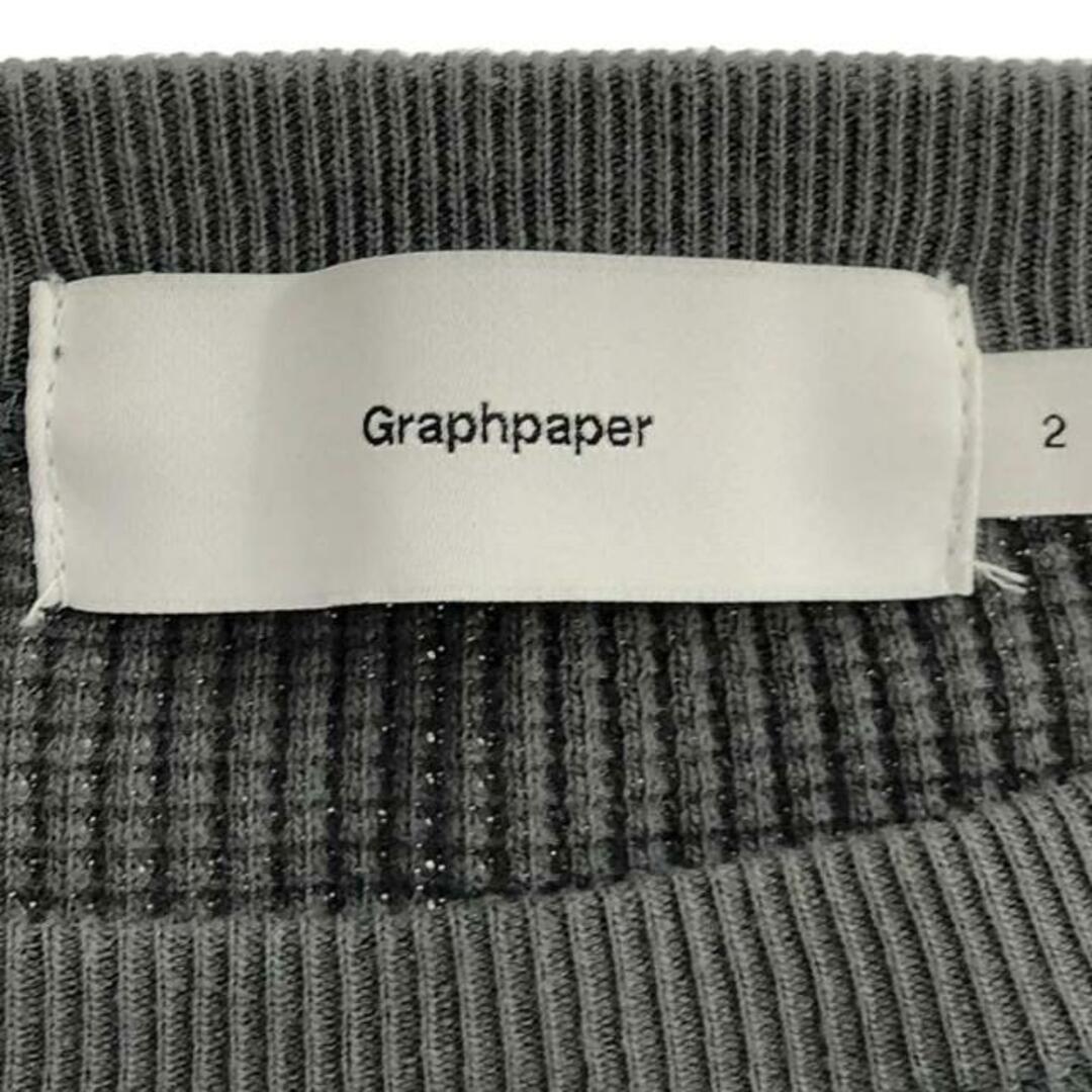 Graphpaper(グラフペーパー)のGraphpaper / グラフペーパー | 2021SS | Waffle L/S Tee ワッフル ロングスリーブ カットソー | 2 | グレー | メンズ メンズのトップス(Tシャツ/カットソー(七分/長袖))の商品写真