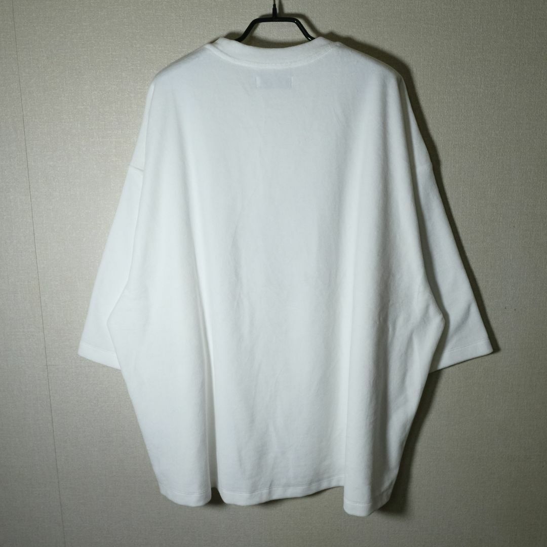 TIGHTBOOTH BITE VELOUR 3/4 SLEEVE TEE 白 メンズのトップス(Tシャツ/カットソー(七分/長袖))の商品写真