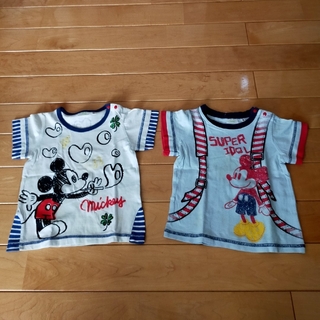 ディズニー(Disney)の訳アリ！シミがあります。子供用Tシャツ2枚セット DISNEY ディズニー(Tシャツ/カットソー)