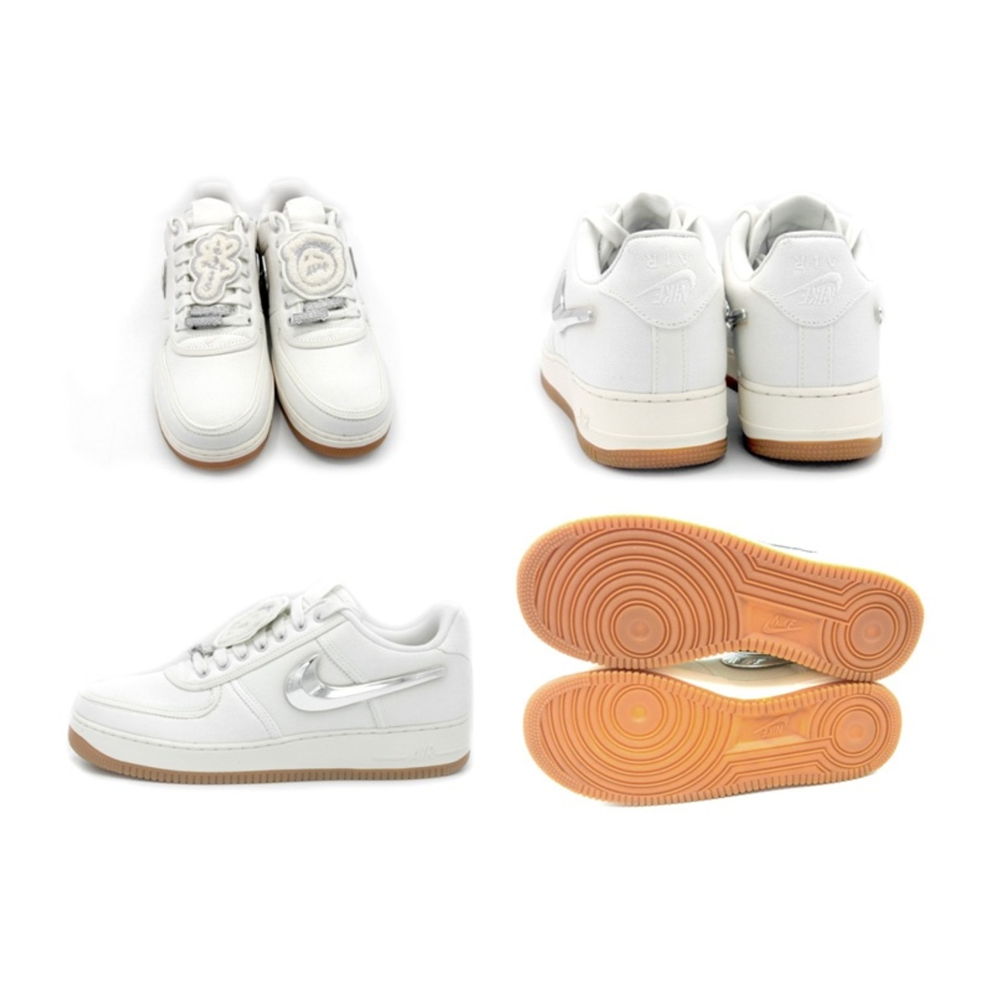 NIKE(ナイキ)のナイキ NIKE × トラヴィス スコット Travis Scott ■ 【 AIR FORCE 1 LOW Sail AQ4211 101 】 エア フォース 1 ロー セイル 2018 スニーカー 32696 メンズの靴/シューズ(スニーカー)の商品写真