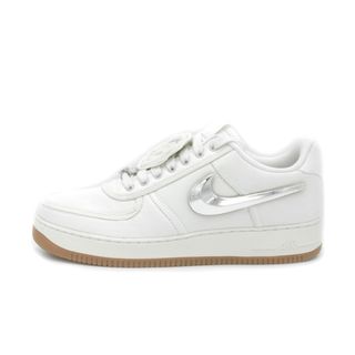 ナイキ(NIKE)のナイキ NIKE × トラヴィス スコット Travis Scott ■ 【 AIR FORCE 1 LOW Sail AQ4211 101 】 エア フォース 1 ロー セイル 2018 スニーカー 32696(スニーカー)