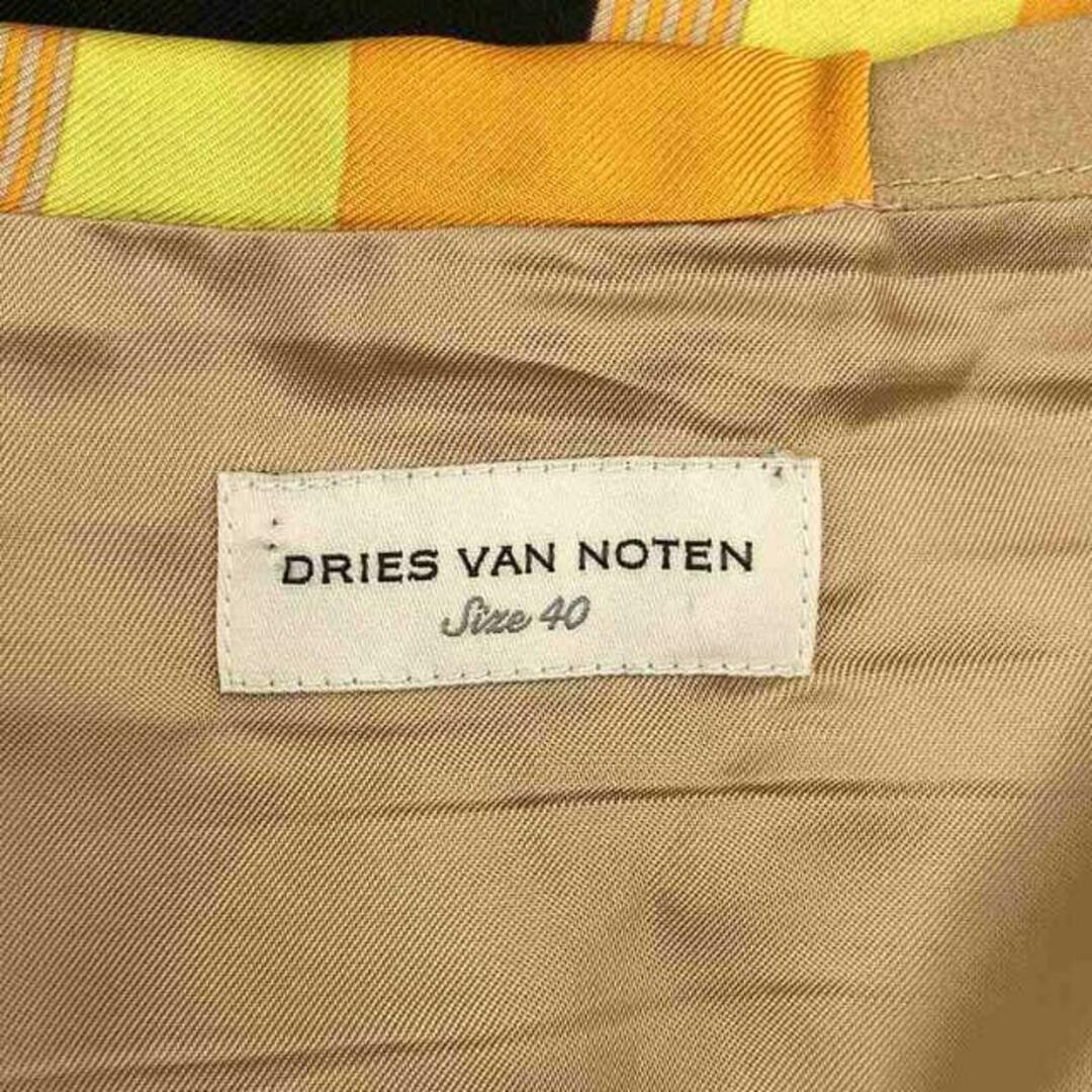 DRIES VAN NOTEN(ドリスヴァンノッテン)のDRIES VAN NOTEN / ドリスヴァンノッテン | 2018SS | フラワー柄 スカーフドッキング スカート | 40 | イエロー / ベージュ | レディース レディースのスカート(ロングスカート)の商品写真