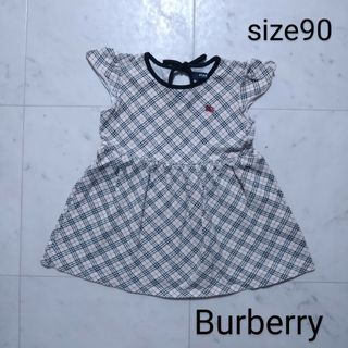 バーバリー(BURBERRY)のバーバリー　☆　半袖　ワンピース　90(ワンピース)