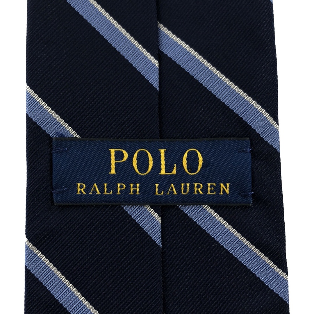 POLO RALPH LAUREN(ポロラルフローレン)のPOLO RALPH LAUREN ポロラルフローレン レジメンタルストライプ シルクネクタイ ブルー メンズのファッション小物(ネクタイ)の商品写真
